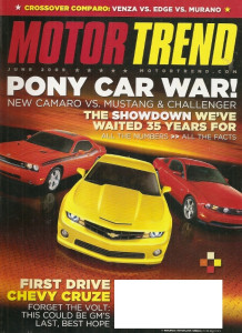 MOTOR TREND 2009 JUNE - GT-R SpecV, PONYCAR & SUPERCAR DUEL, GTI, GT500, Z4